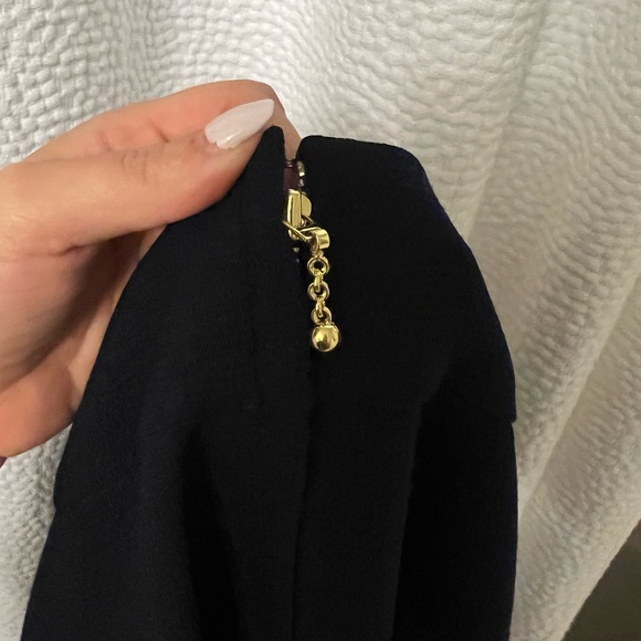 Kate Spade Navy Wool Delphina A-Line Skirt - Sz. 0 - Picture 4 of 6